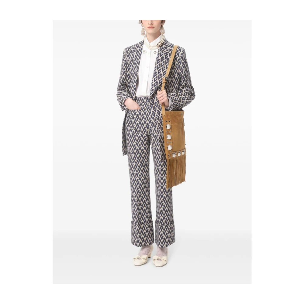 Valentino Witte Katoenen Knoop-Down Shirt White Dames