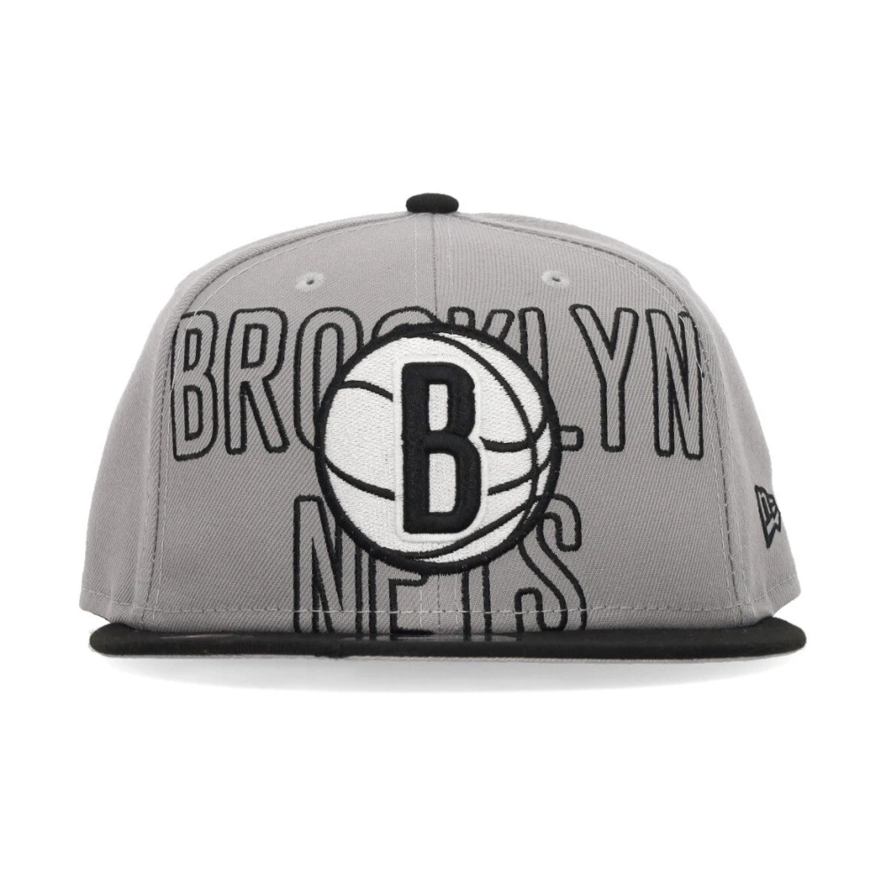 new era Platte klep snapback NBA Draft 950 Brooklyn Nets Gray Heren