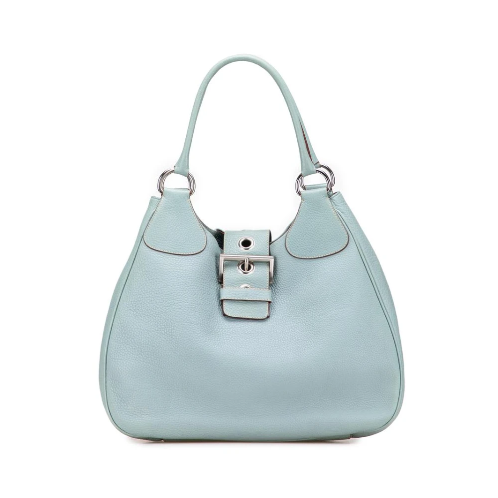 Prada Vintage Women's Blue Pre-Owned Handbag