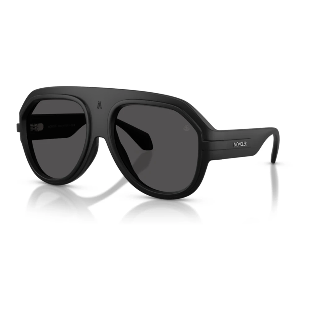 Moncler Unisex Black Sunglasses, 58 Mm, Matte /Grey Sunglasses