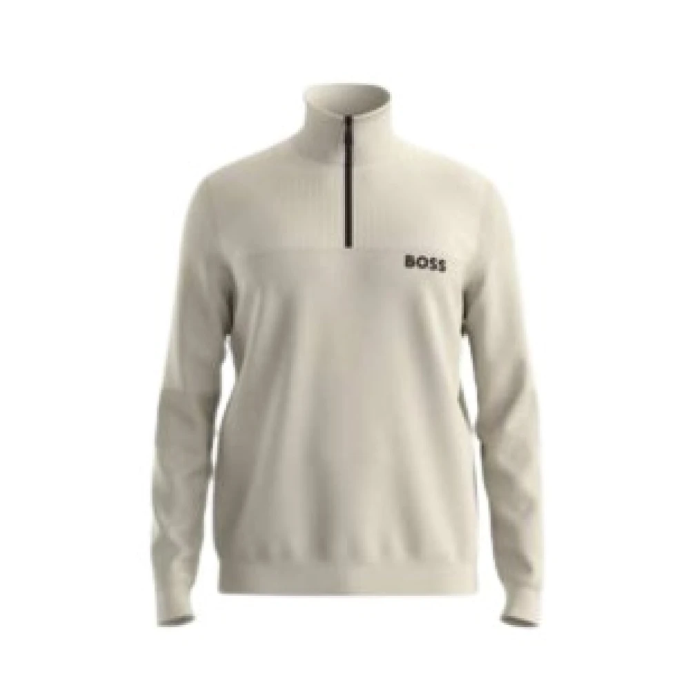 Boss Green Men's White Turtlenecks, 3XL, Turtleneck Jumper