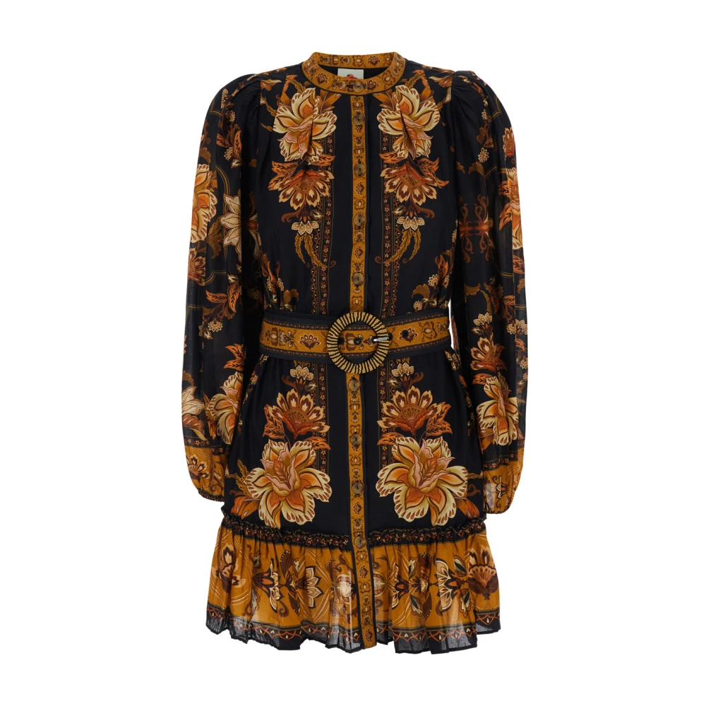 Farm Rio Women's Multicolor Majestic Garden Mini Dress - Shirt Dresses - S - Dresses