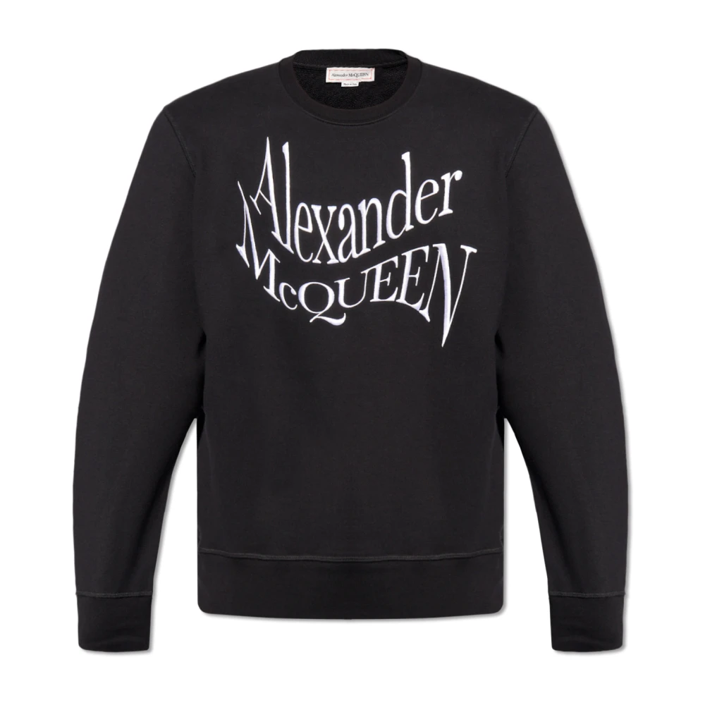 Alexander mcqueen Sweatshirt met logo Black Heren