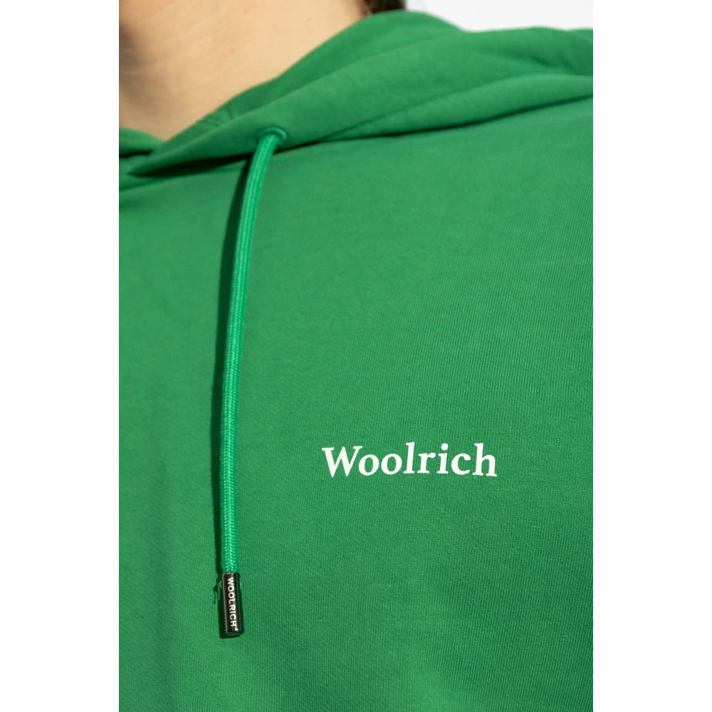 Woolrich Hoodie Green Heren