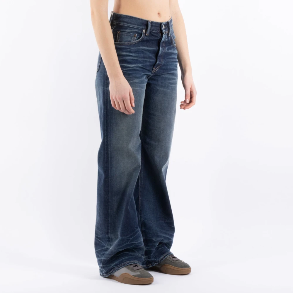 Acne Studios Blauwe Denim Jeans Blue Dames