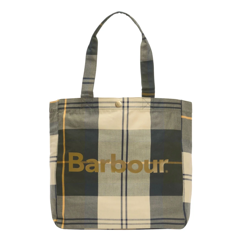 Barbour Men's Multicolor Shopping Bags, One Size, Telfield Tartan Tote Bag