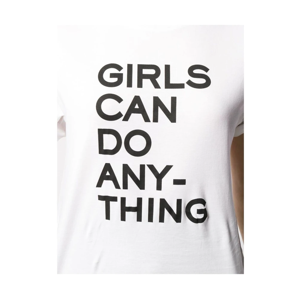Zadig & Voltaire Girls Can Do Anything T-shirt White Dames