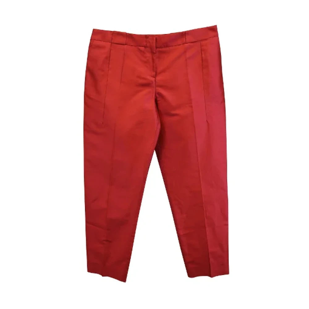 Armani Pre-owned Cotton bottoms Red Dames