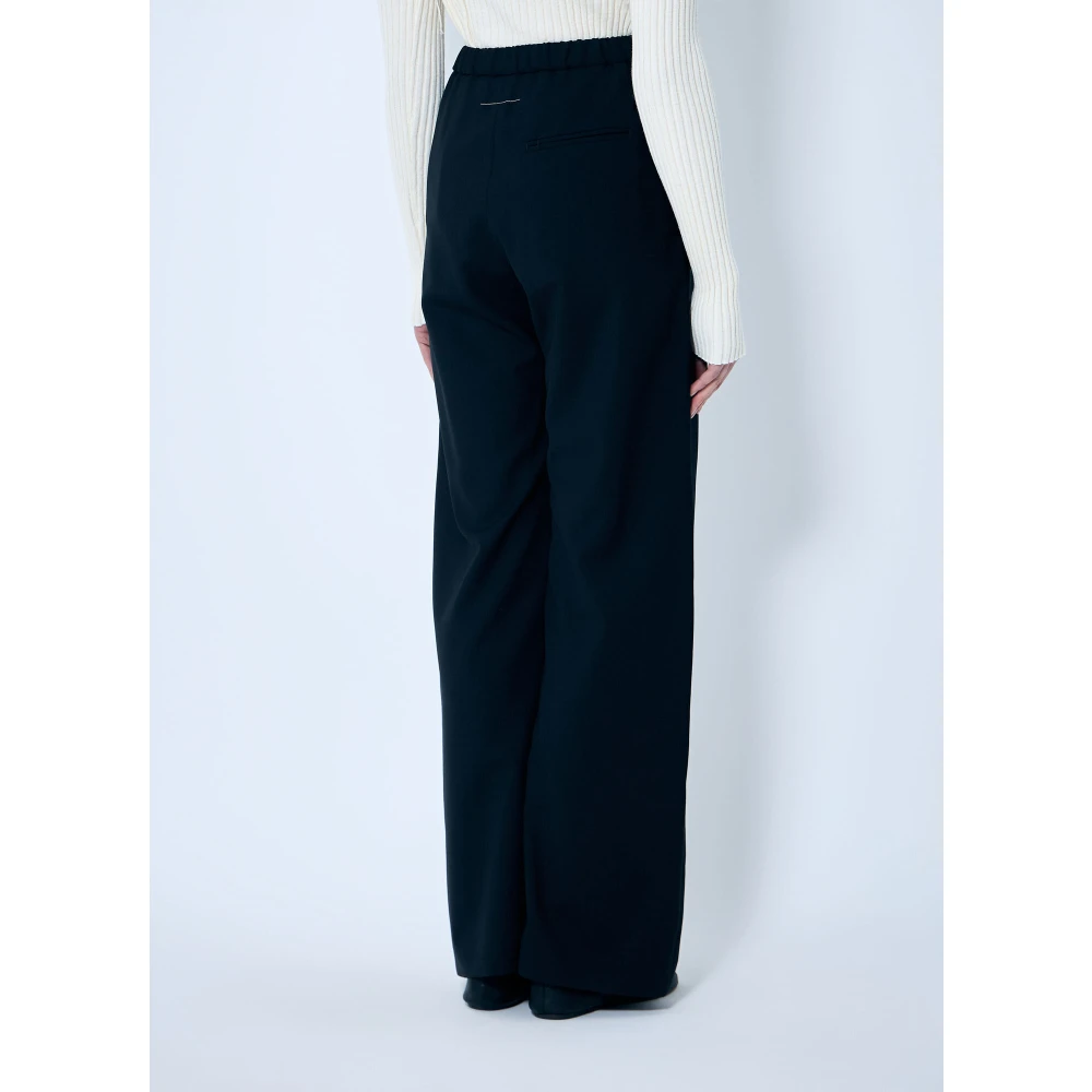 MM6 Maison Margiela Wol wollen pantalon Black Dames