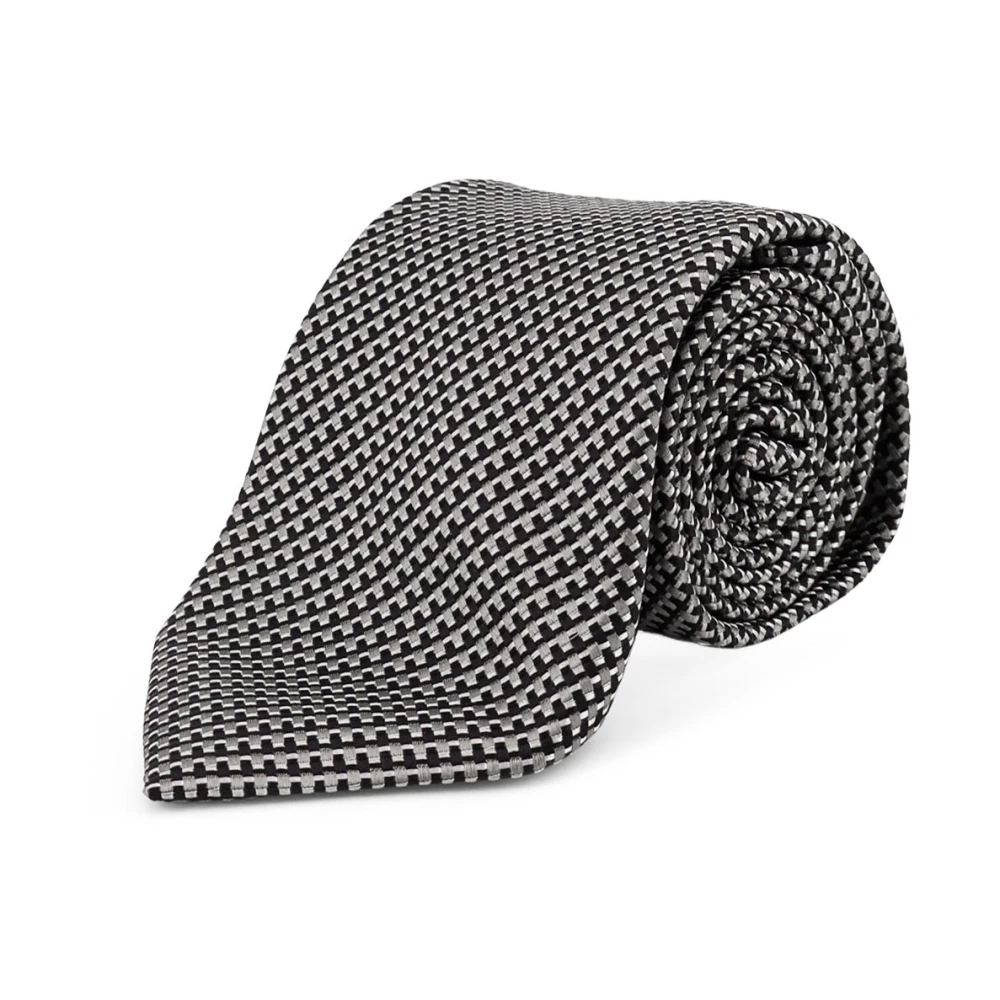 Tom Ford Men's Multicolor Ties, One Size, Micro-Pattern Silk Tie