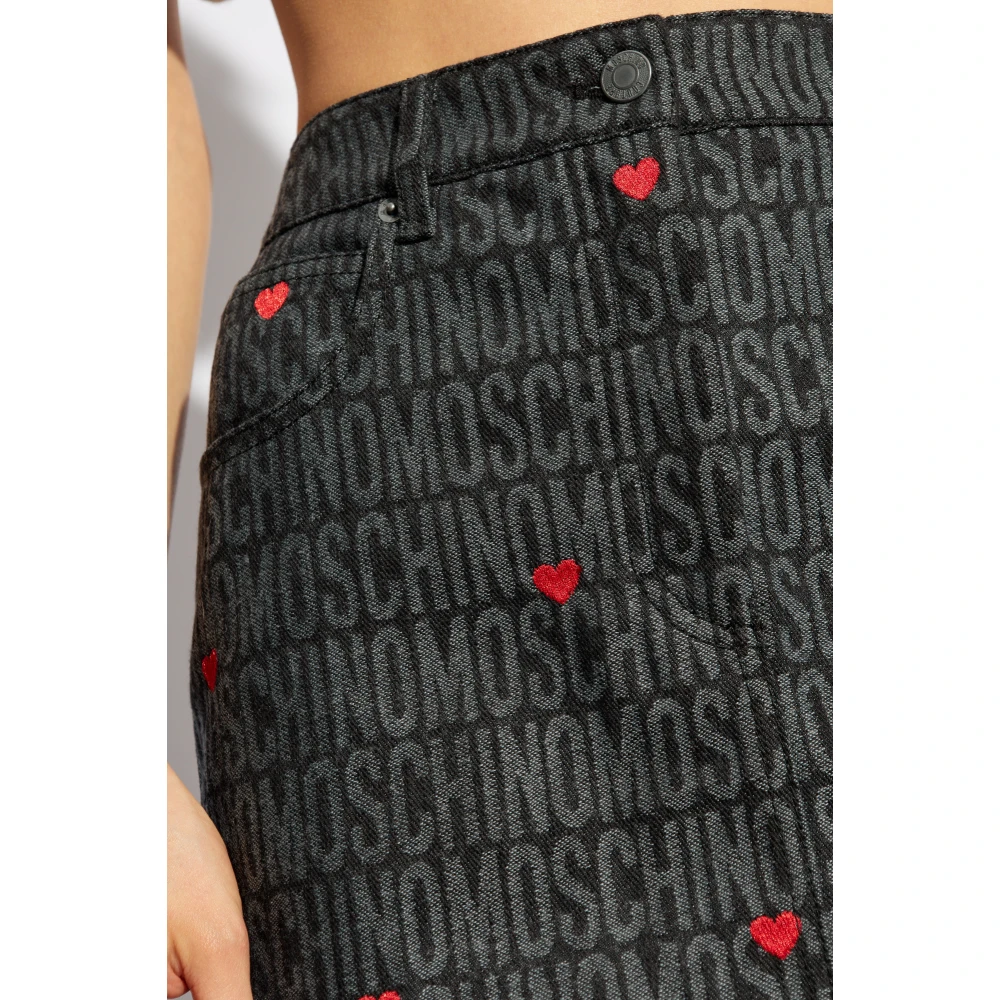 Moschino Rok met logo Gray Dames