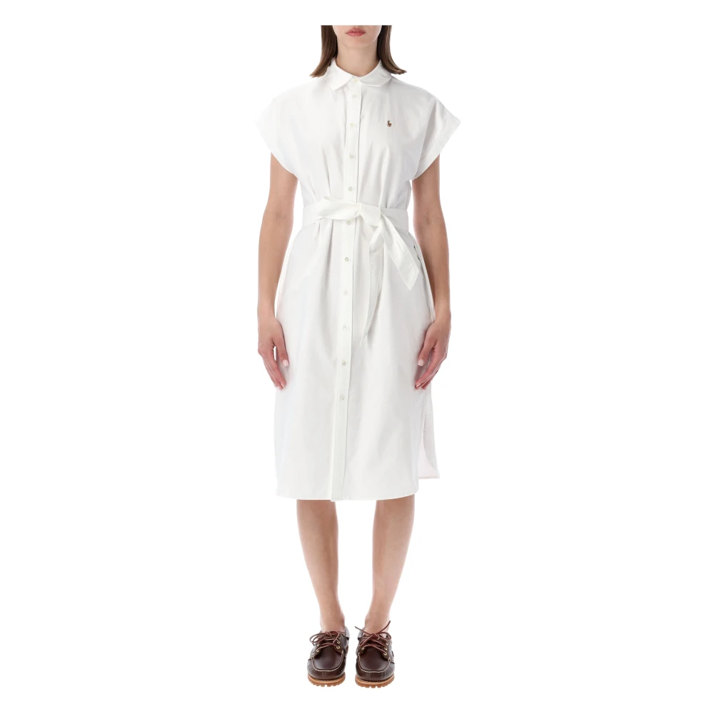 Polo Ralph Lauren Women's White Shirt Dresses, 2XS, Oxford Shirt Mini Dress
