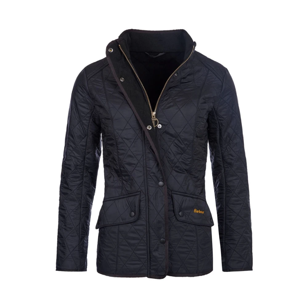 Barbour Slim Fit Polarquilt Jacka Black, Dam