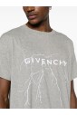 lightning-artwork-crew-neck-t-shirts