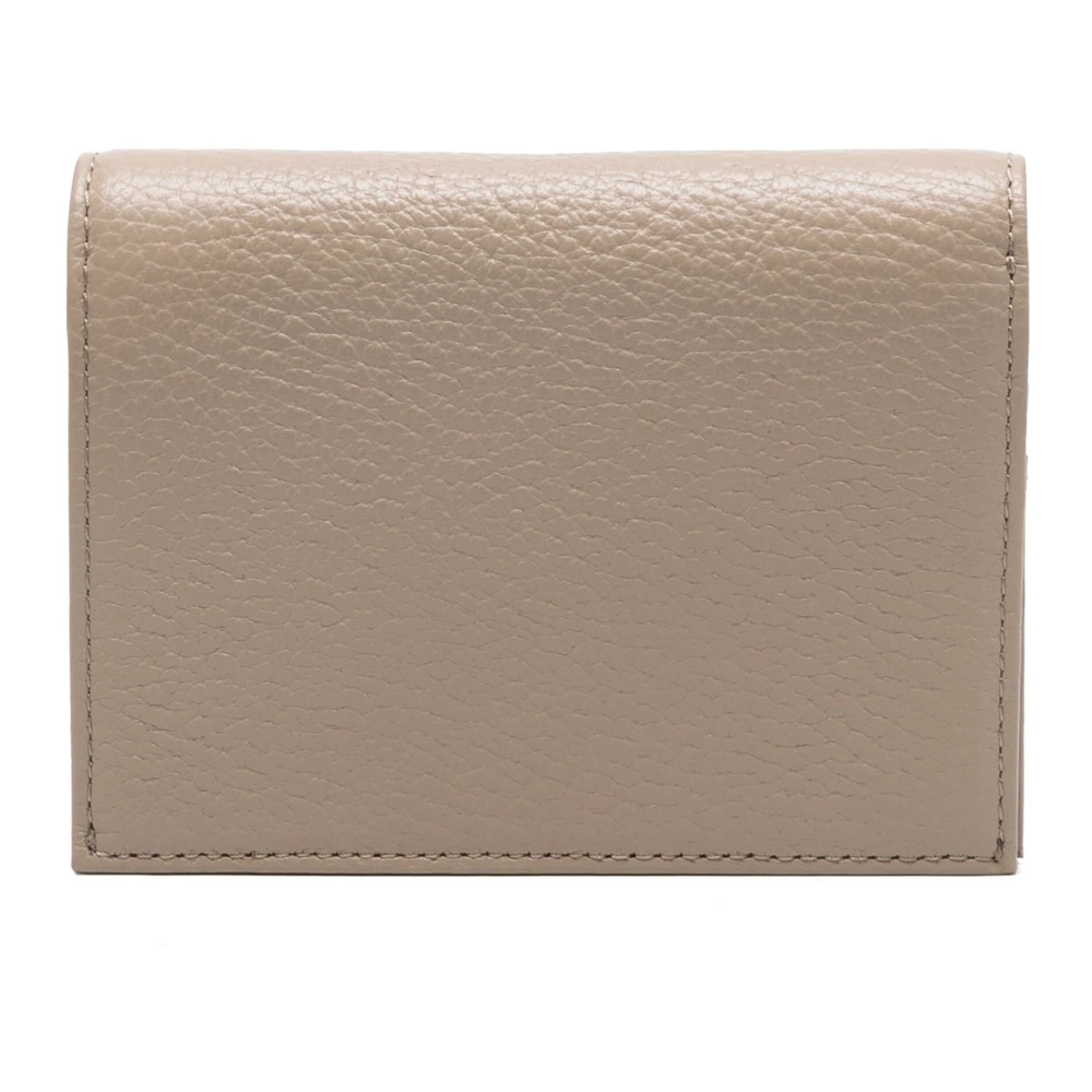Emporio Armani Stijlvolle leren portemonnee voor mannen Beige Heren