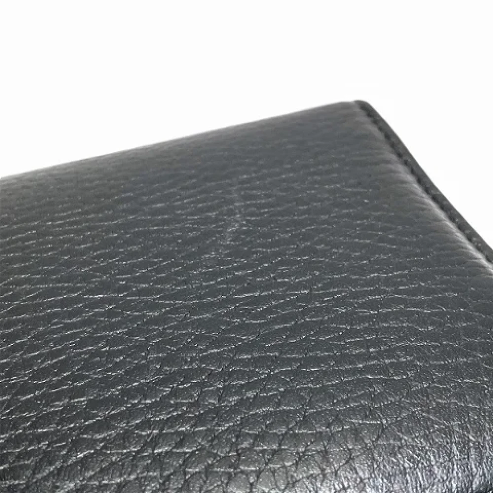 Gucci Vintage Pre-owned Leather wallets Black Heren