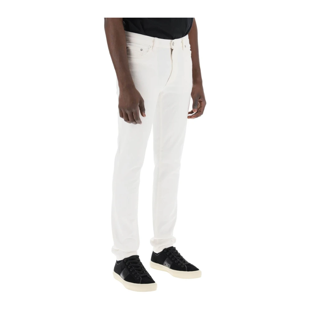 Ermenegildo Zegna Klassieke Denim Jeans voor Mannen White Heren