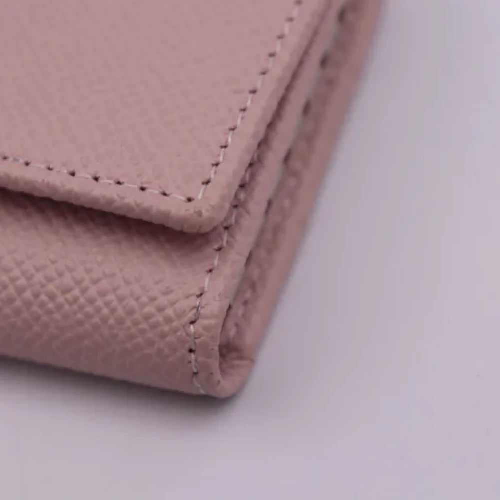 Bvlgari Vintage Pre-owned Leather wallets Pink Dames