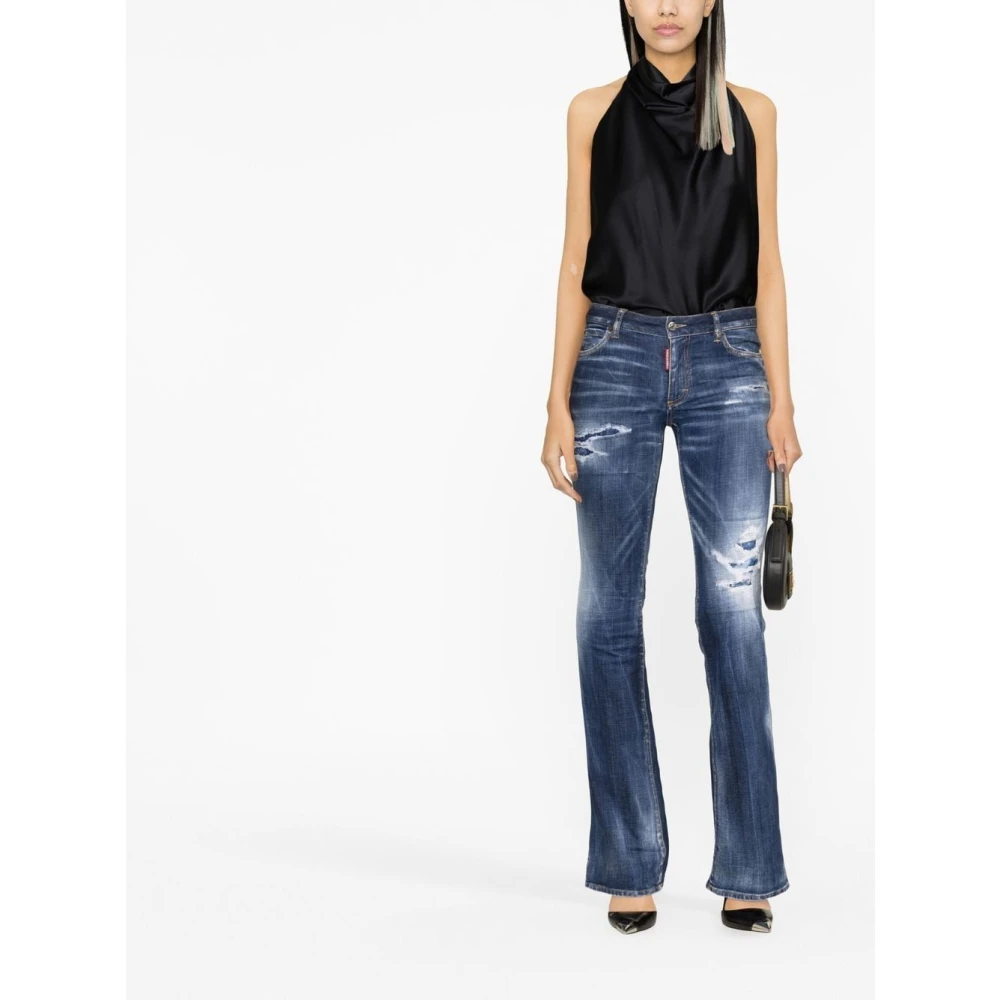 Dsquared2 Flared Jeans Blue Dames