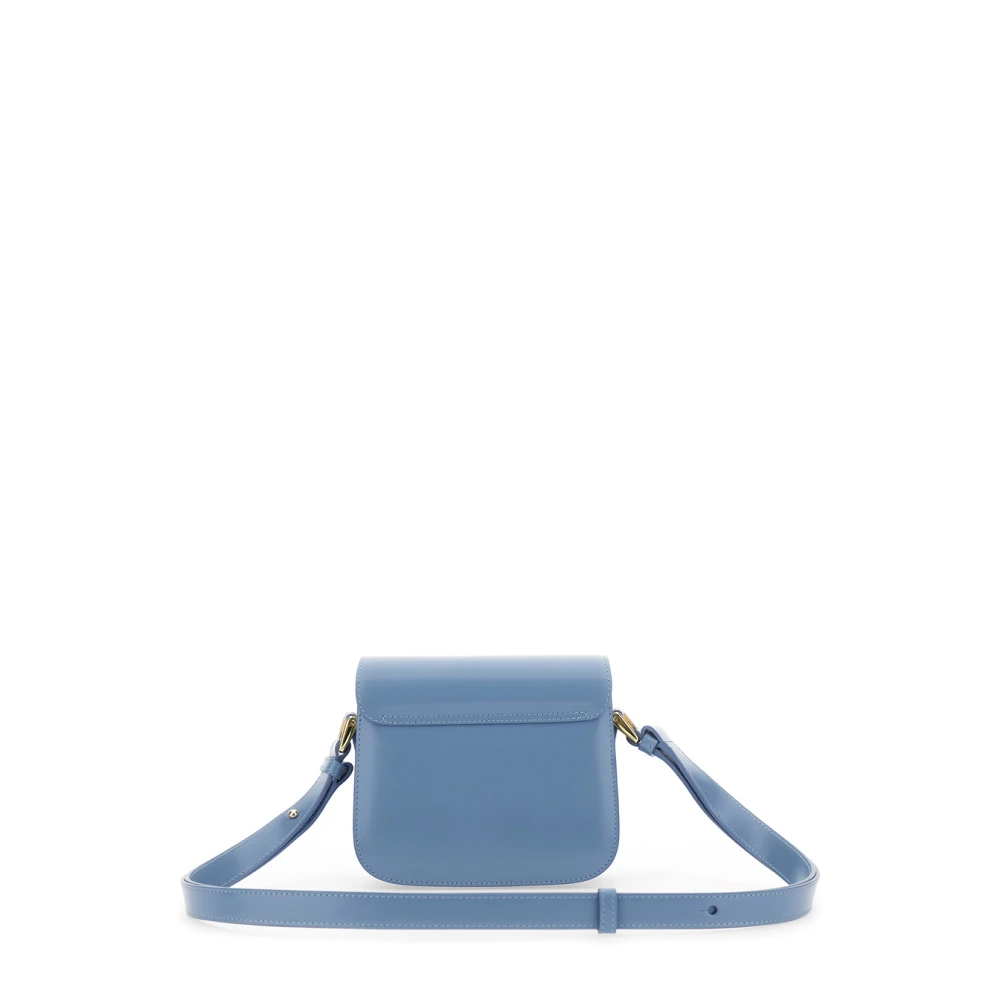 A.p.c. Grace Small Blauw Leren Schoudertas Blue Dames