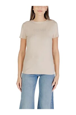 tee-shirt-beige-col-rond-manches-courtes