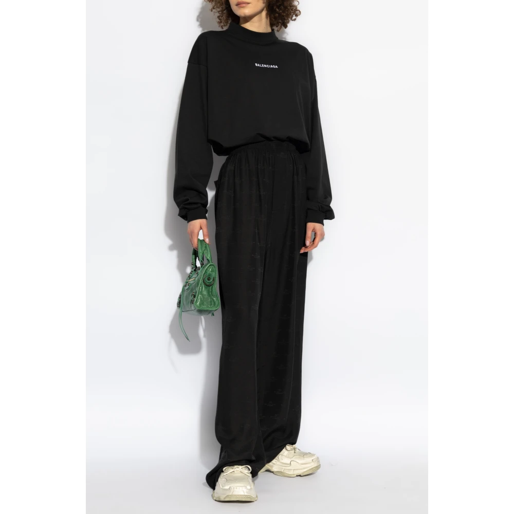 Balenciaga T-shirt met lange mouwen Black Dames