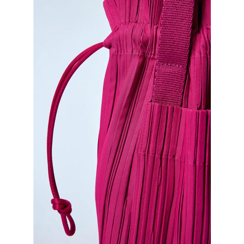 Issey Miyake Geplooide Handtas Pink Dames