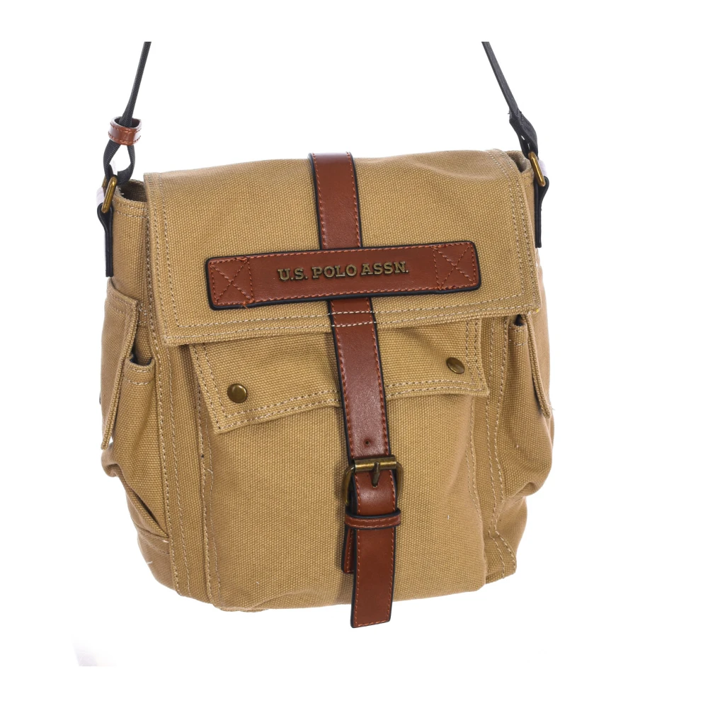 U.s. Polo Assn. Heren Synthetische Bandolier Tas Beige Heren