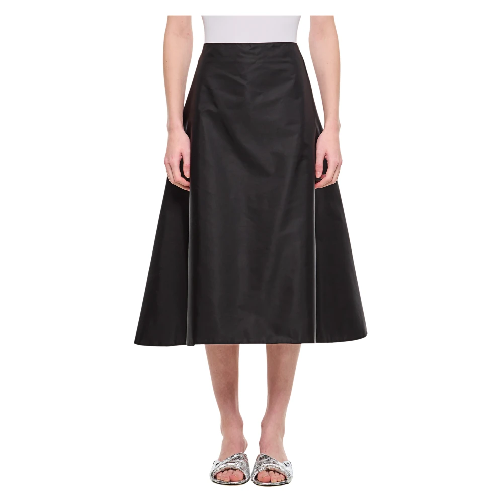Marni Women's Black Midi Skirts, Xs, A-Line Midi Skirt