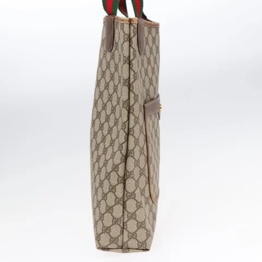 Gucci Vintage Pre-owned Canvas totes Beige Dames
