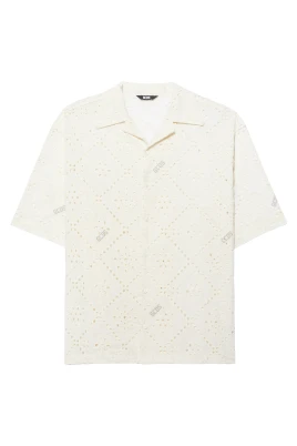 Broderie Anglaise Bowling Shirt