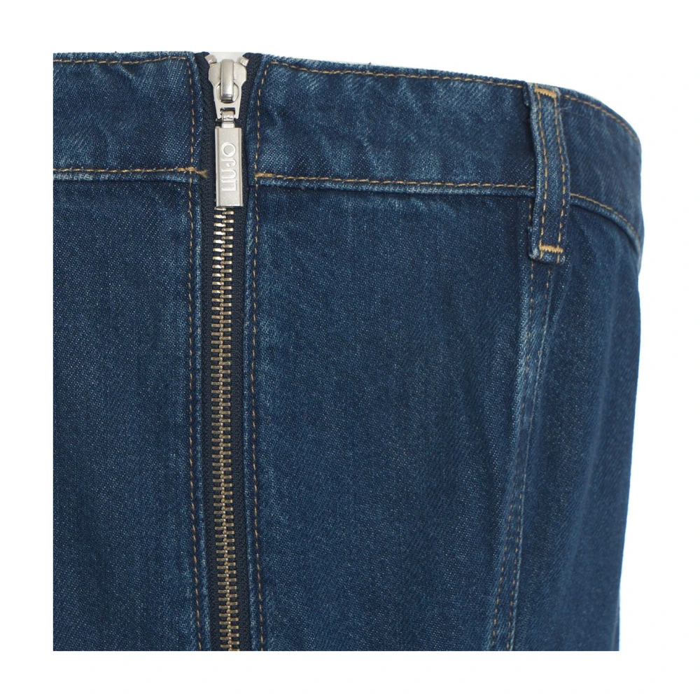 Liu Jo Cargo Denim Overall met Rits Blue Dames