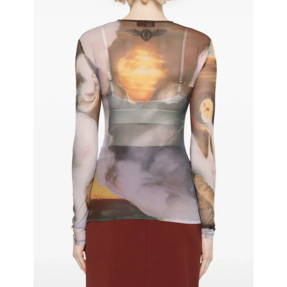 Mugler Mesh Top Sunset Sees Multicolor Dames