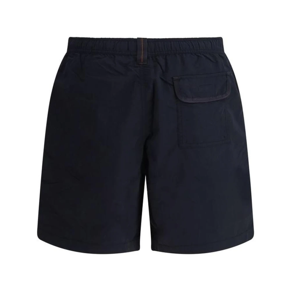 Parajumpers Navy Mitch Shorts met elastische tailleband Black Heren