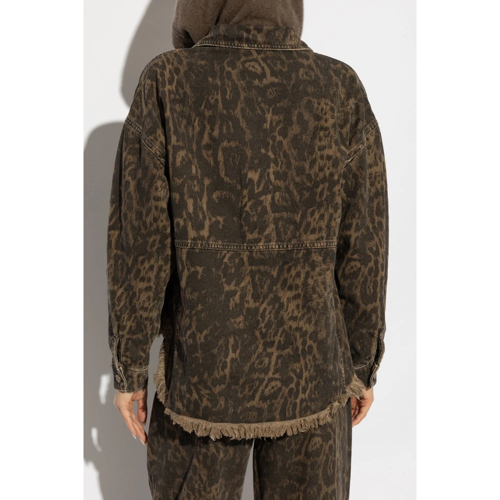 AllSaints Denim jas Hettie Brown Dames