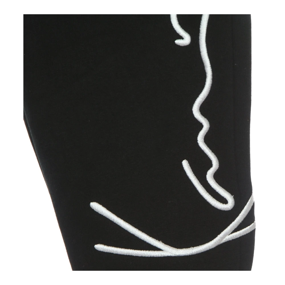 Karl Kani Zwarte Fleece Trainingsbroek Black Dames