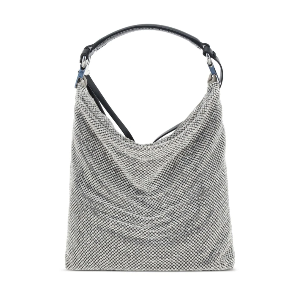 Benedetta Bruzziches Women's Gray Rhinestone Embellished Silver-Tone Bag - Handbags - One Size - Bags