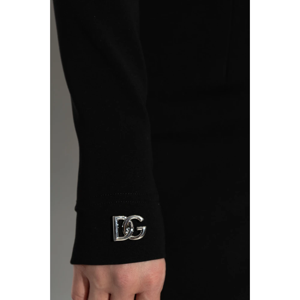 Dolce & Gabbana Jurk met lange mouwen Black Dames