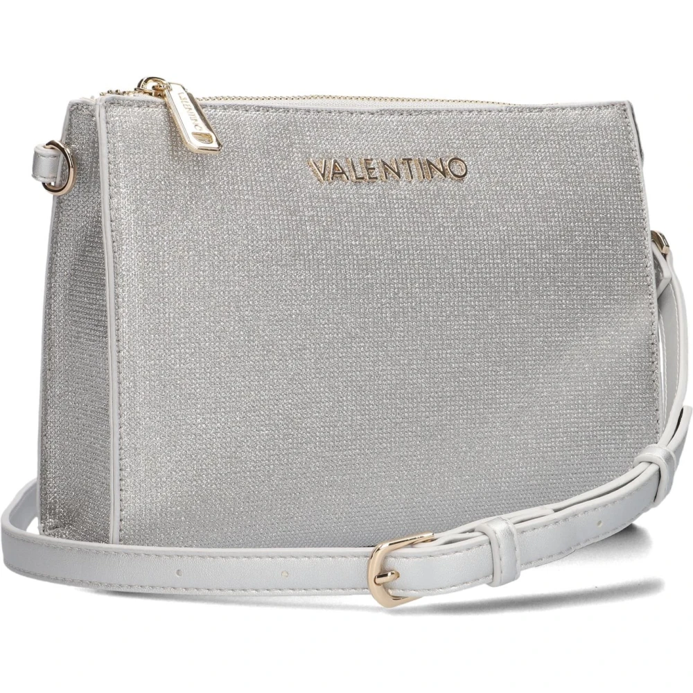 Valentino Zilveren Schoudertas Chiaia Pochette Gray Dames