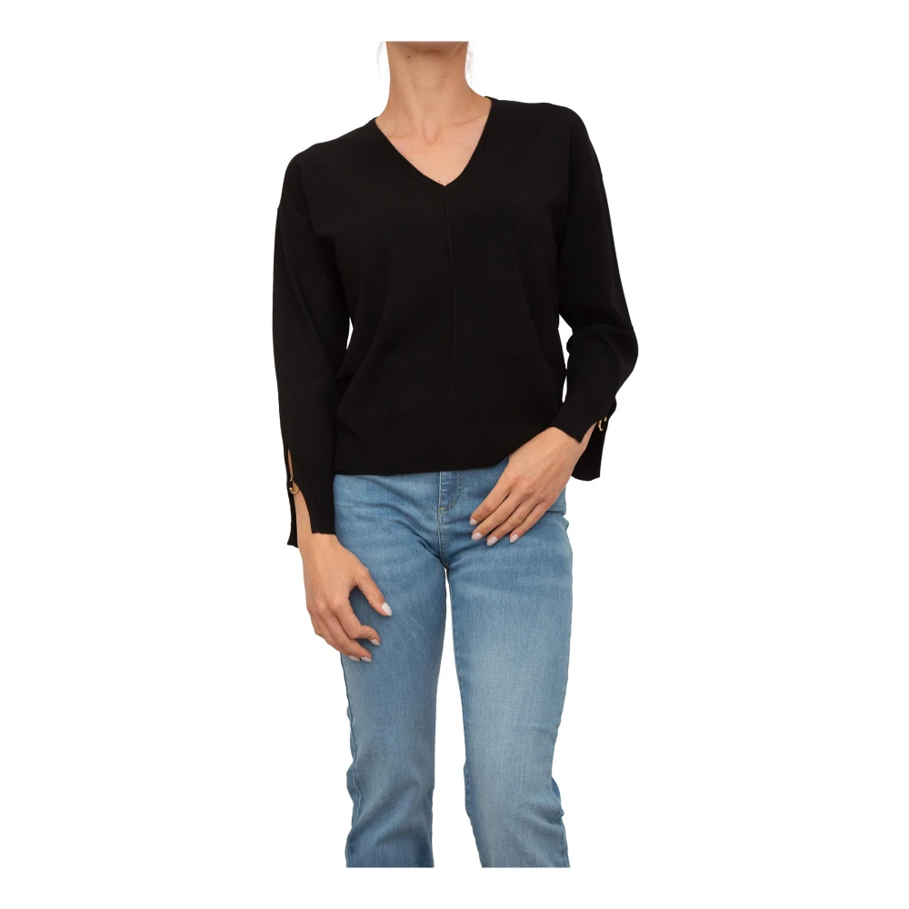 Nenette Damen Schwarz Strickwaren, K, Xsgröße: