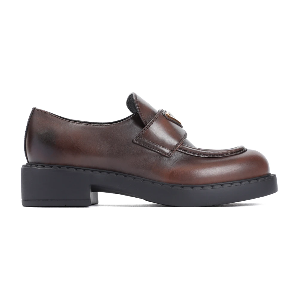 Prada Bruna Loafers för Kvinnor Brown, Dam