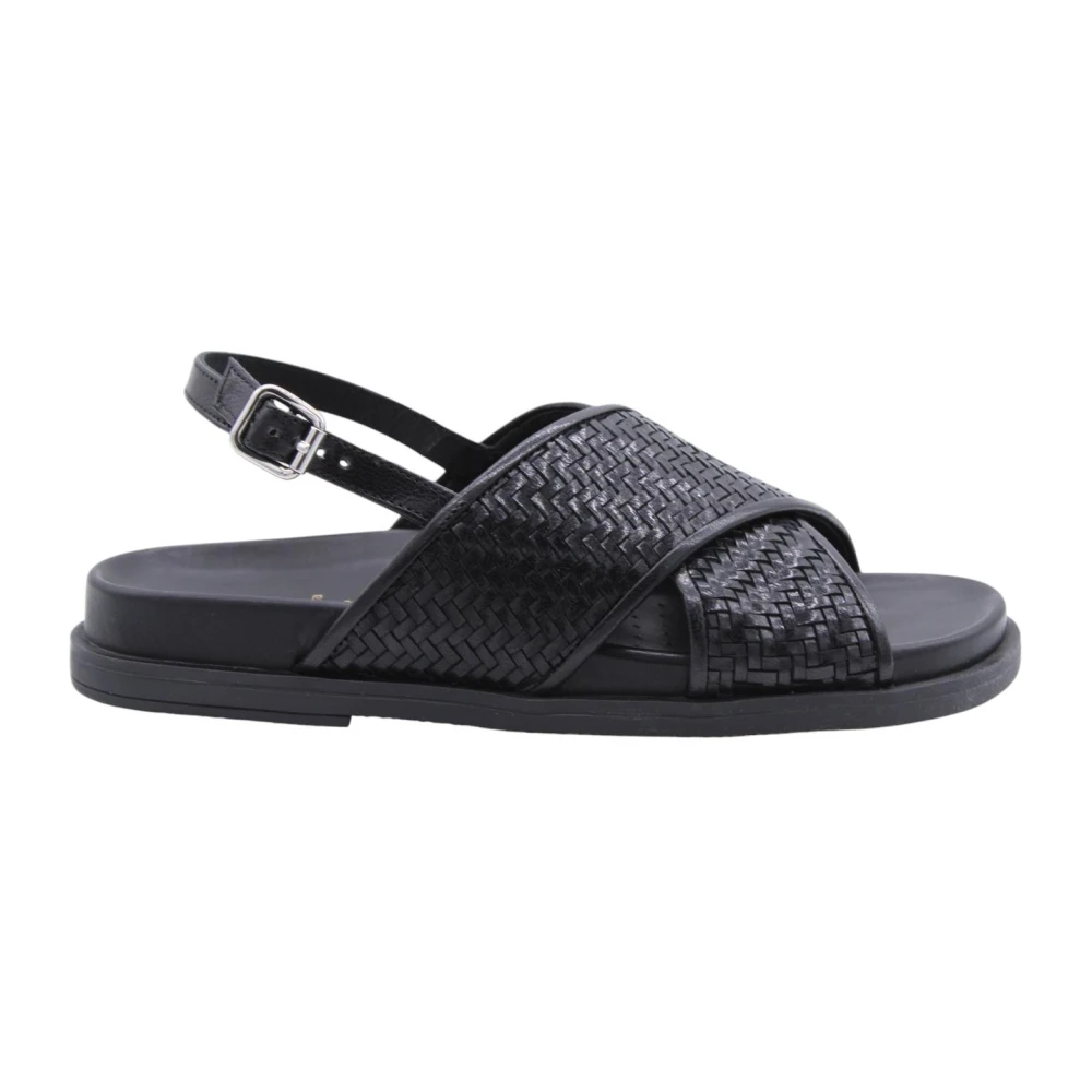 Geox Women's Black Flat Sandals,, Rabbi Sandal Size 4 Uk