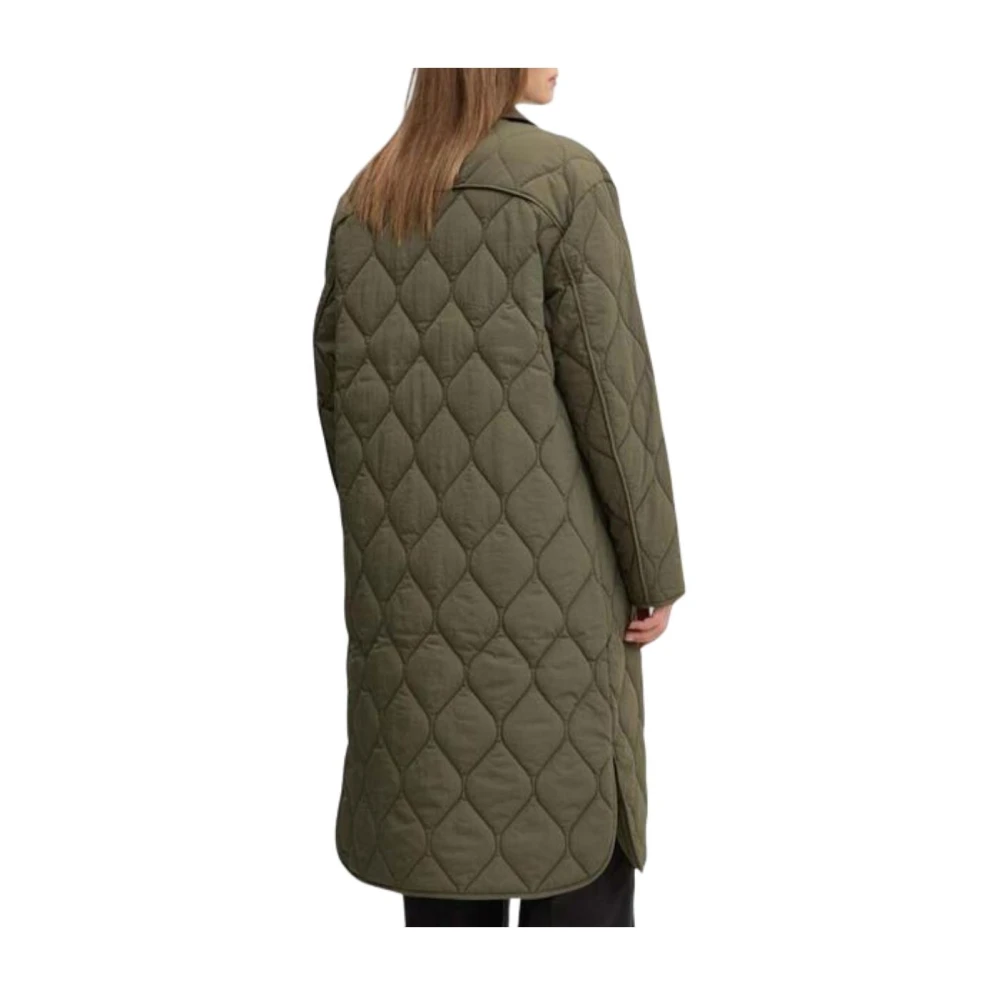 Tommy Hilfiger Gewatteerde Onion Jas Stijlvol en Functioneel Green Dames