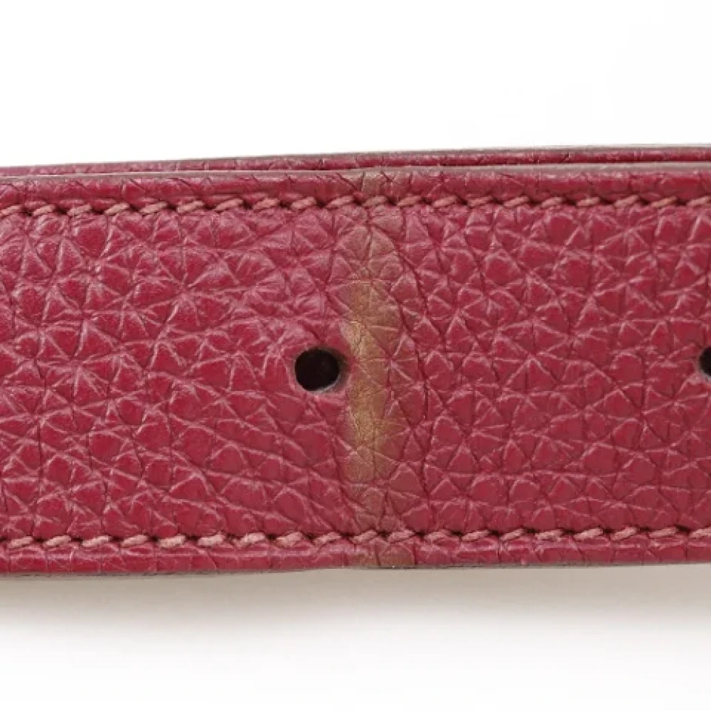 Hermès Vintage Pre-owned Leather hermes-bags Red Dames