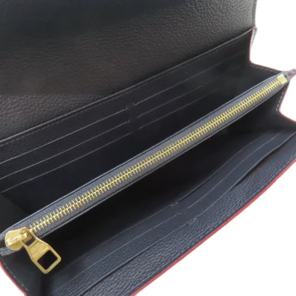 Louis Vuitton Vintage Pre-owned Leather wallets Blue Dames