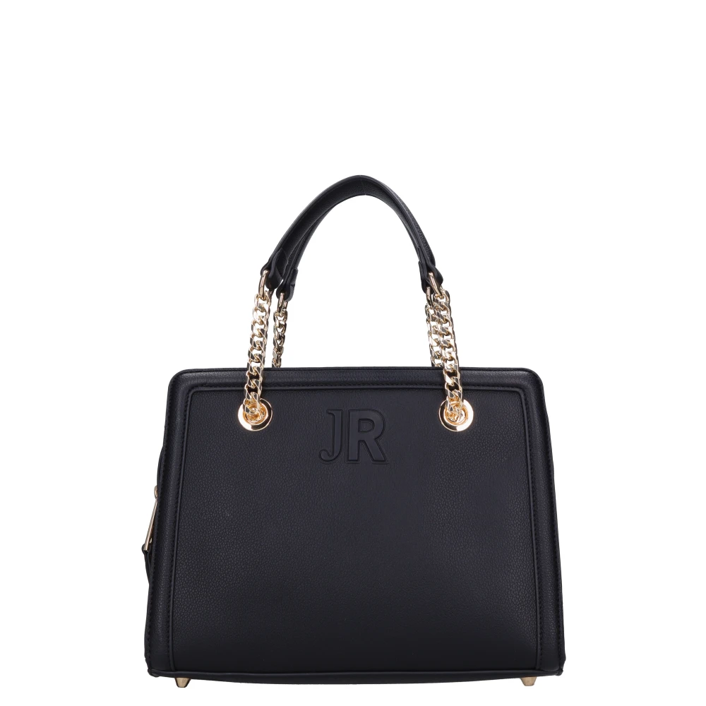 Richmond Zwarte Leren Handtas Elegant Ontwerp Black Dames