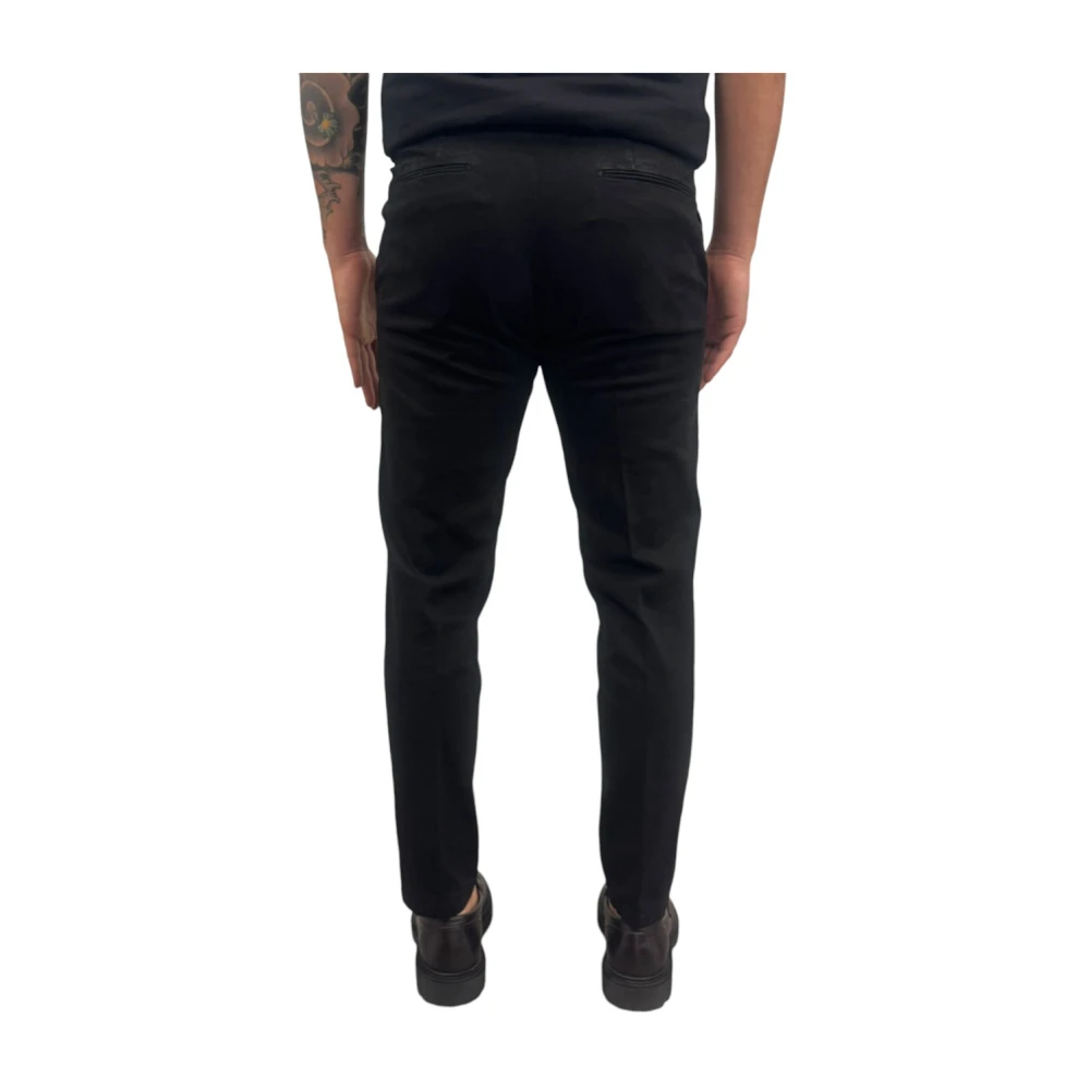 Michael Coal Katoenmix Slim Fit Broek Black Heren