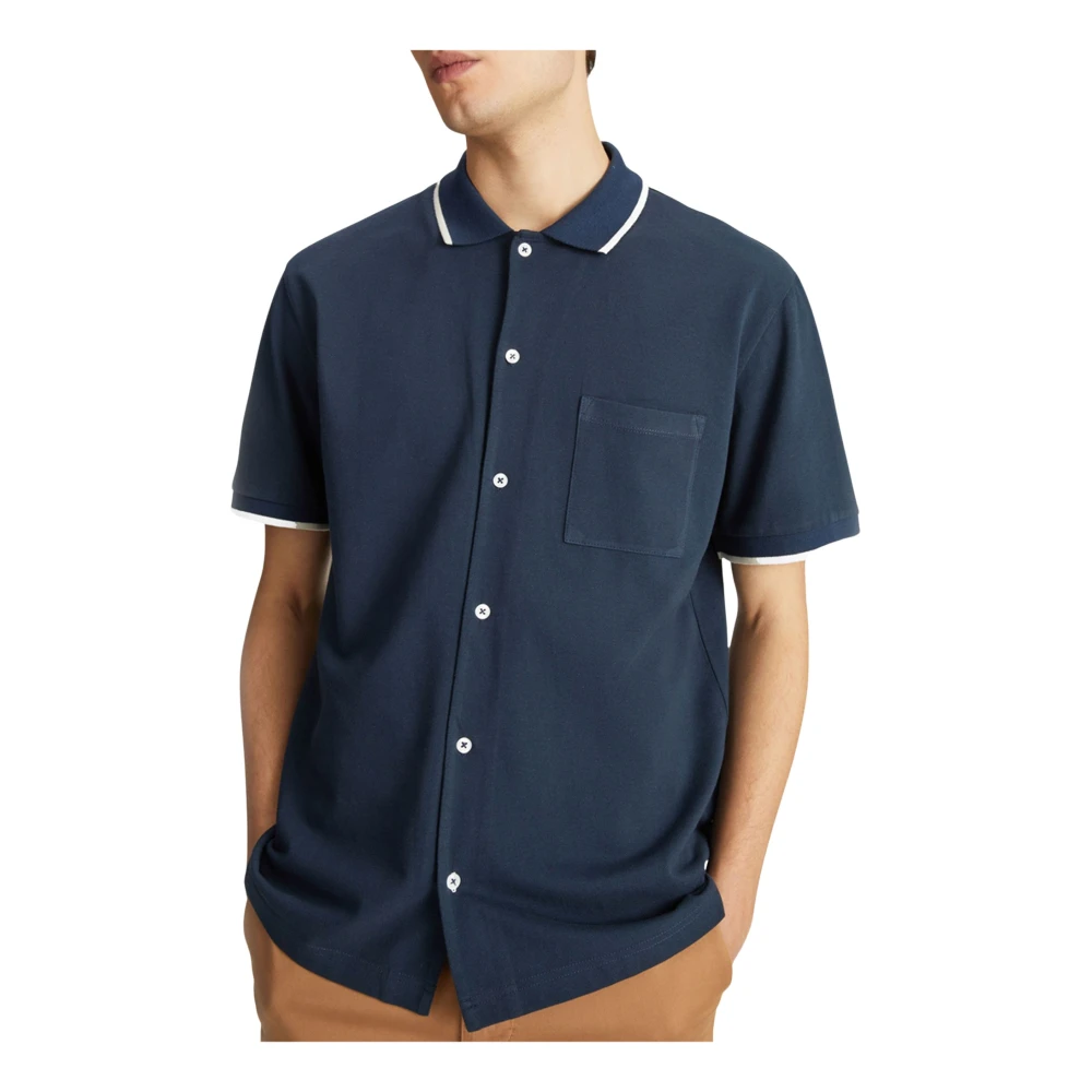 GAS Klassiek en modern herenpoloshirt Blue Heren