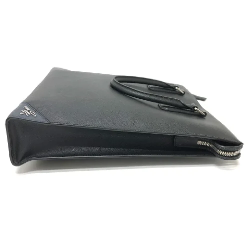 Prada Vintage Pre-owned Leather prada-bags Black Heren