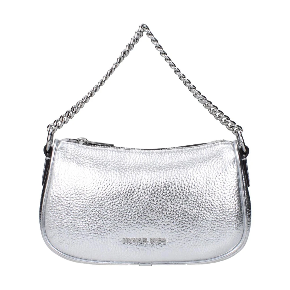 Michael Kors Women's Gray Leather Handbag With Elegant Design